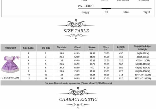فستان بنات أسباني مع طوق شعر