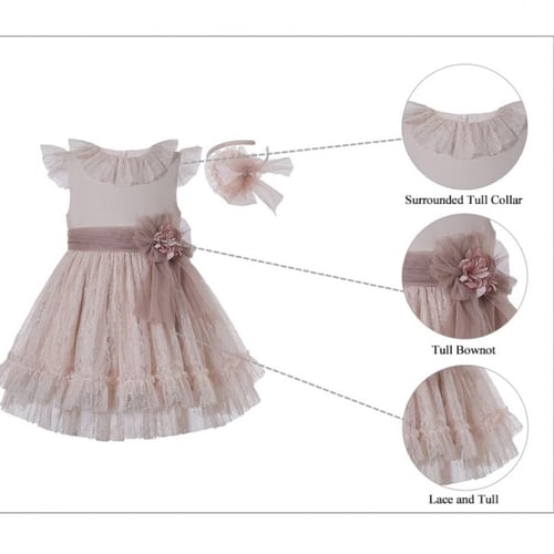 فستان أسباني مع طوق شعر