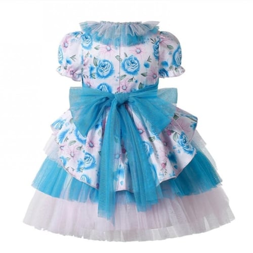 فستان أسباني مع طوق شعر