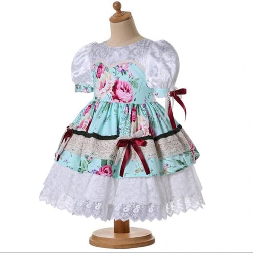 فستان بنات أسباني منفوش