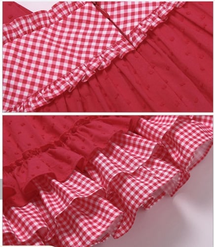 فستان مواليد أسباني مع طوق وكلوت