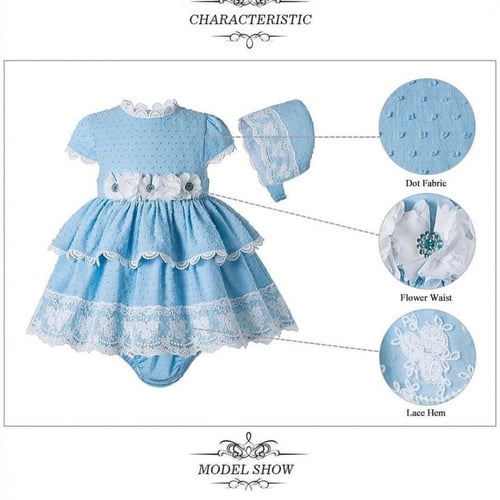 فستان أسباني مع قبعة وكلوت