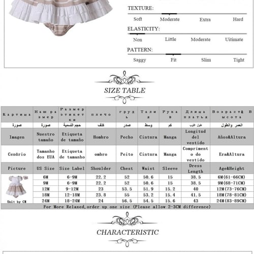 فستان مواليد أسباني مع باند شعر وكلوت