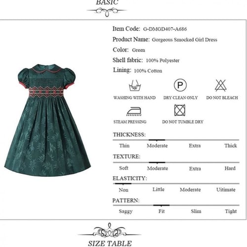 فستان بنات أسباني كلاسك