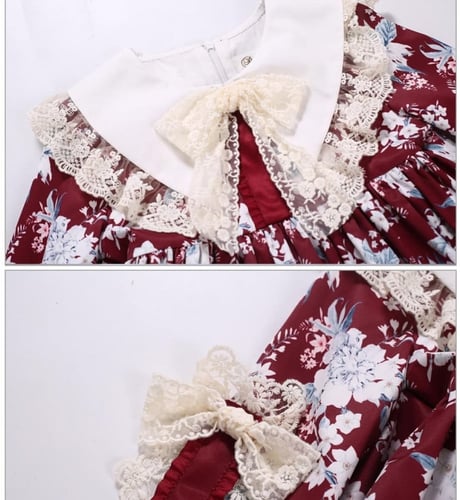 فستان أسباني مع طوق شعر