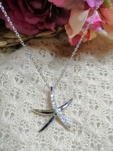 قلادة فضة حورية البحار 40 cm