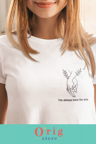 تيشيرت بطبعة يد