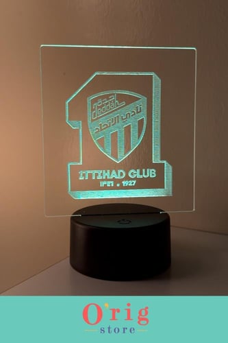 لوح اكريلك شعار الإتحاد بقاعدة مضيئة