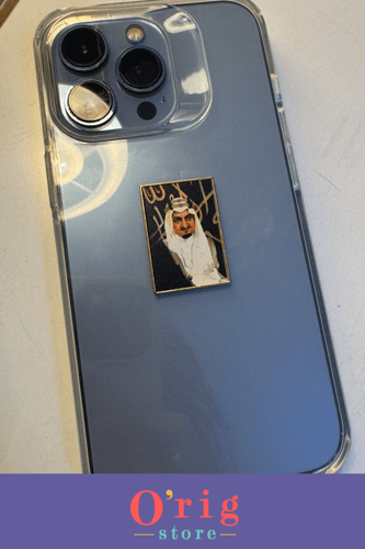 استيكر معدني للجوال الملك عبد العزيز آل سعود