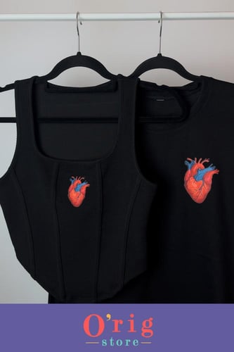 تيشيرت وتوب القلب