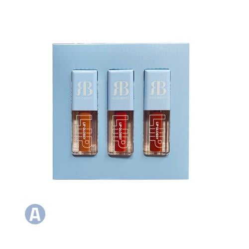 ليب قلوس 3 قطع ، روز بيري درجة A