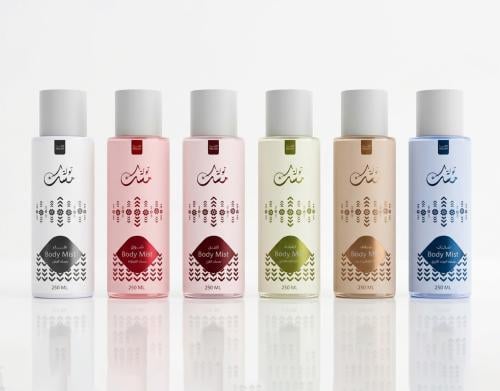 كولكشن مسك بودي ميست نسائي فاخر – 6 عطور جسم 250 م...