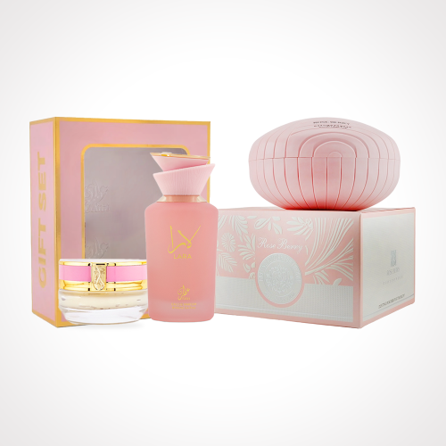 مجموعة العناية الملكية بالجسم (بكج بودرة مرطب وعطر...