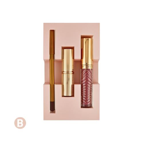 طقم شفاه المتكامل 3×1 (Lipliner + Lip Glossy + Mat...