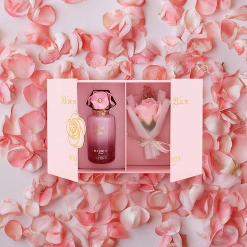 بوكس عطر الوردة 100 مل عطر بلوم بلوم + وردة روز