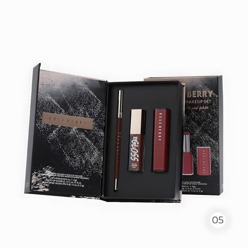طقم الشفاه الملكي05: Liner, Lipstick, and Lip Glos...