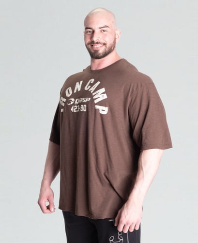 THROWBACK IRON TEE - TIMBER