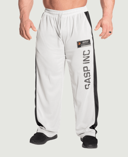 NO1 MESH PANT - WHITE/BLACK