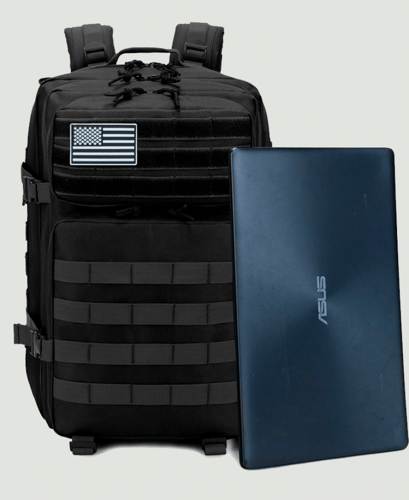 HOP TACTICAL BACKPACK 50L - BLACK