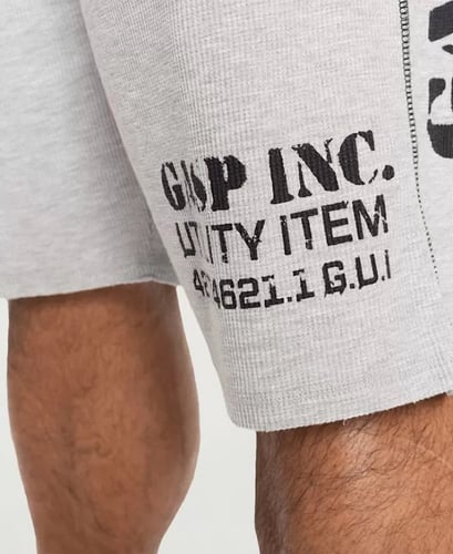 GASP THERMAL SHORTS - GREY MELANGE