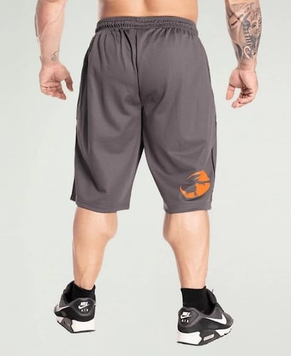 GASP PRO MESH GYM SHORTS - GREY/BLACK