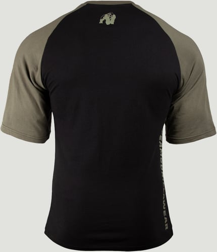 GORILLA WEAR TEXAS T-SHIRT - BLACK/GREEN