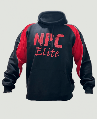 NPC HOODIE PULLOVER- BLACK/RED