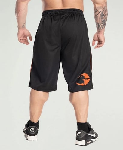 GASP PRO MESH GYM SHORTS - BLACK/WHITE