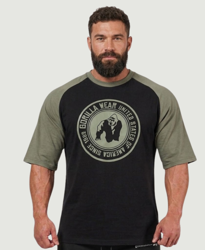 GORILLA WEAR TEXAS T-SHIRT - BL/GREEN