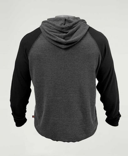 GASP L/S THERMAL HOODIE THERMAL HOODIE- GRAPHITE M...