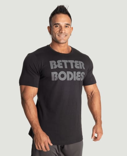 LOGO TAPERED TEE - W BLACK