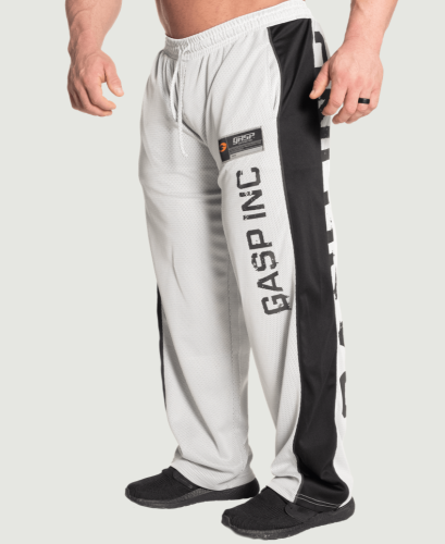 NO1 MESH PANT - WHITE/BLACK
