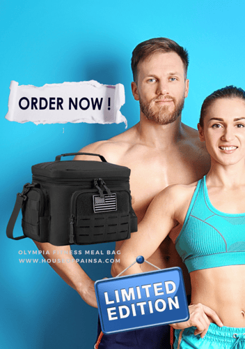 OLYMPIA FITNESS MEAL BAG- BLACK