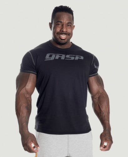 GASP GYM TEE - WASHED BLACK