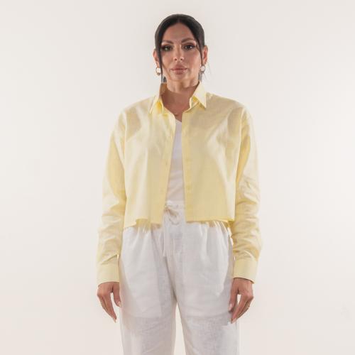 Women yellow shirt
