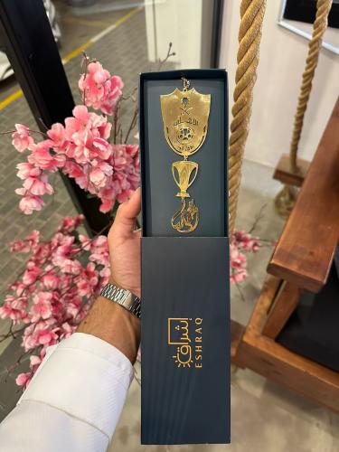 تعليقة سيارة بشعار الاهلي مع كاس النخبة