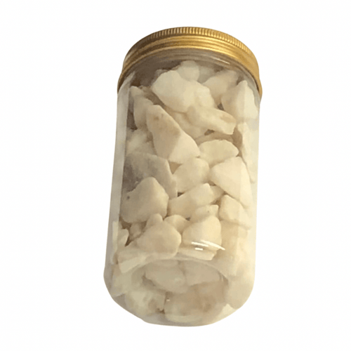 حجر ديكور لون ابيض حجم صغير ( وزن 310g )