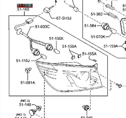 اسطب ركن يمين مازدا CX9 م 2013-2016 تايوان TYC