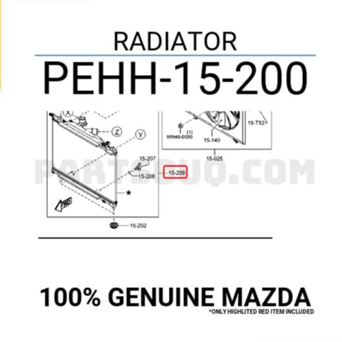 رديتر ماء مازدا CX3 تايواني 2018-2023