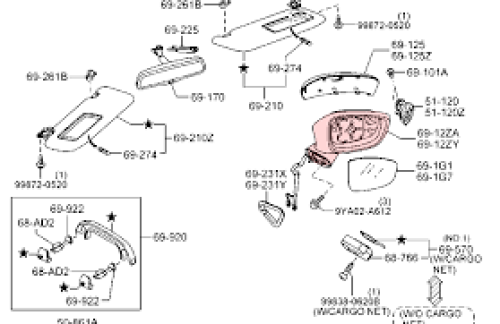 مرايا كاملة يسار مازدا 6 م 2017-2024 تايواني(استان...