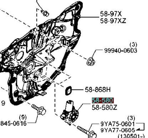 Original left window regulator for Mazda 6 2015-20...
