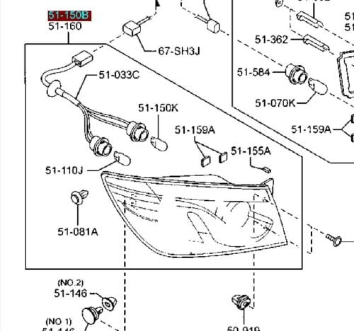اسطب ركن يسار مازدا CX9 م 2013-2016 تايوان TYC