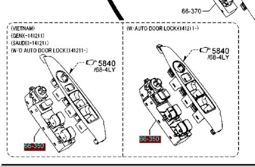 مجموعة قزاز مازدا CX5 م 2014-2017 اصلي وكالة