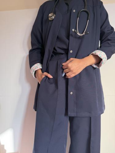 Formal-scrub - jacket- كحلي