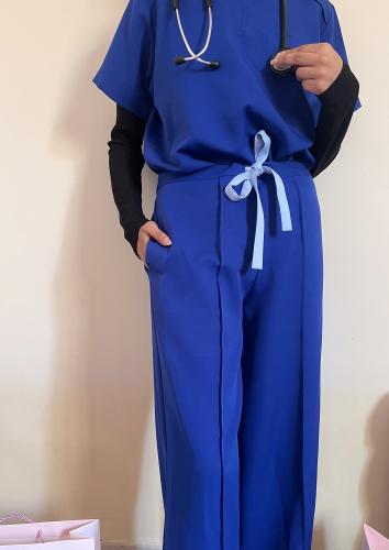 Formal scrub - ازرق غامق