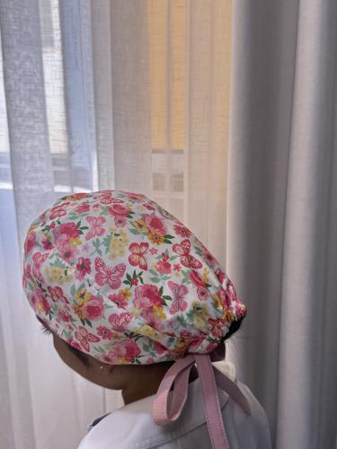 scrub cap - butterfly