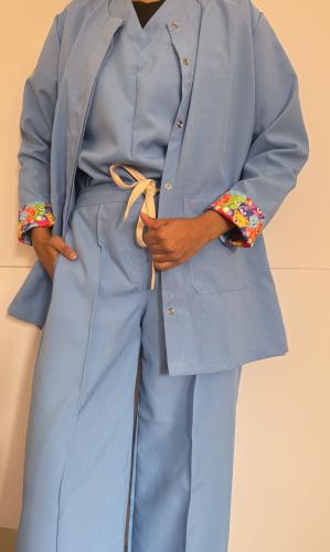 Formal- scrub- jacket- blue