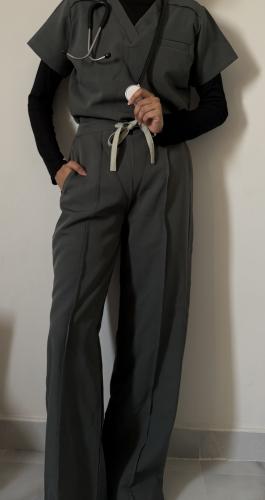 formal scrub- زيتي فاتح