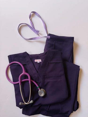 Formal -scrub-jacket-purple