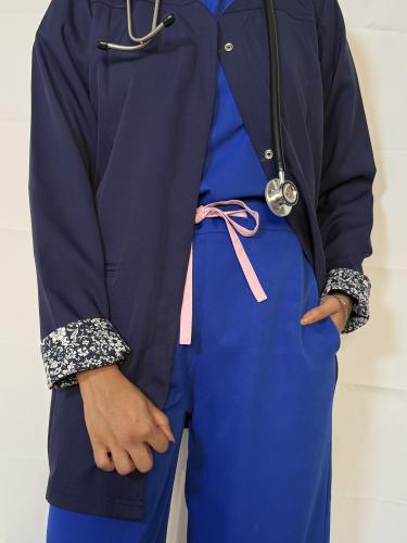 blue jacket